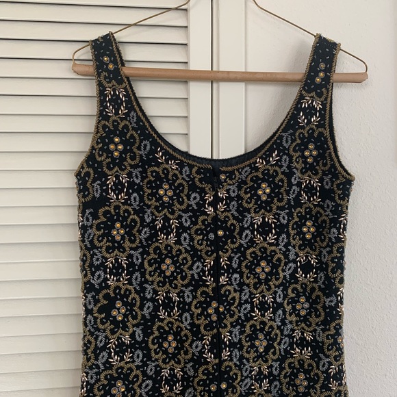 ✨1940’s/1950 VINTAGE Unbranded unique beaded vest - Picture 3 of 15